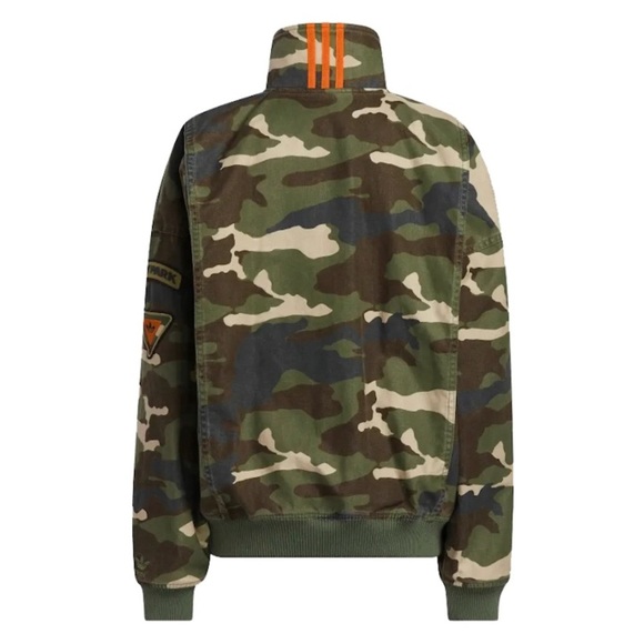 Adidas Ivy Park Unisex Green Long Sleeve High Neck Canvas Jacket S - Picture 15 of 16